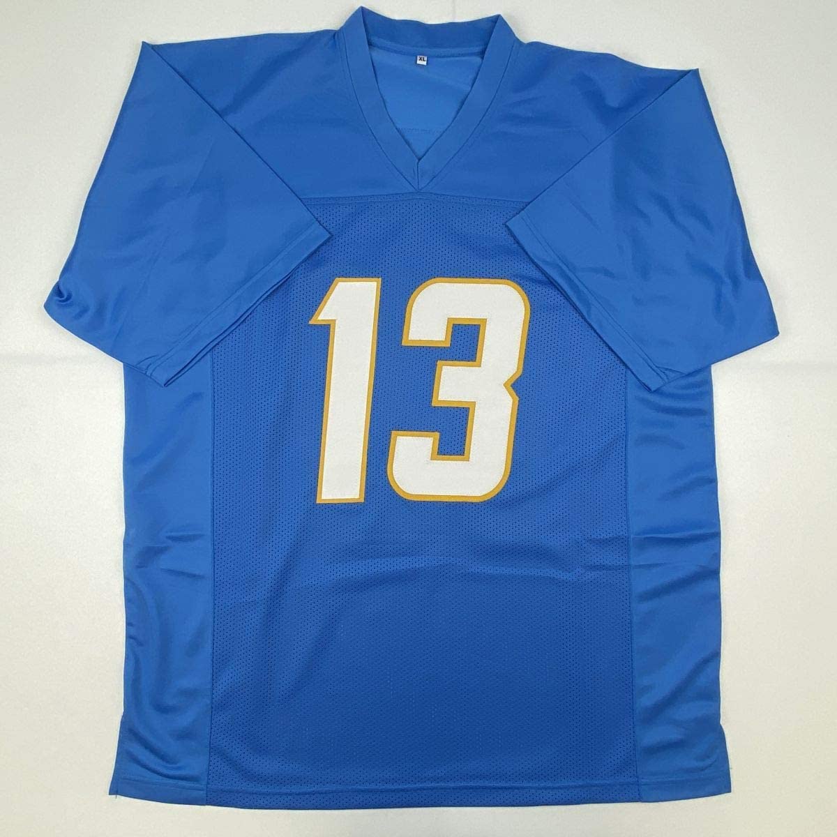 Autographed/Signed Keenan Allen Los Angeles LA 2020 Powder Blue Football Jersey JSA COA