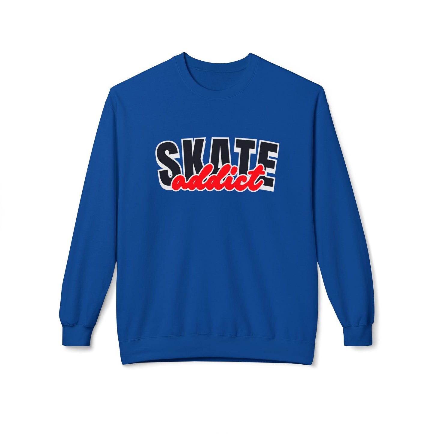Skate Addict Unisex Fleece Crewneck Sweatshirt