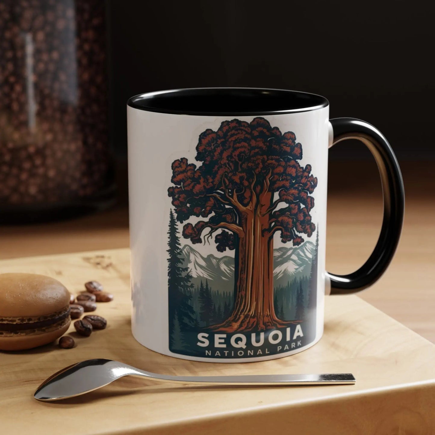 Sequoia National Park Big Tree Coffee Mug 11oz 15oz Blue Black Pink Red