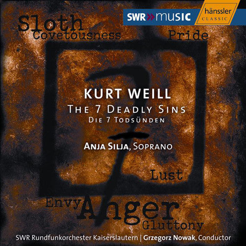 Weill / Nowak / Swr Ro Kaiserslautern - Seven Deadly Sins - Music CD
