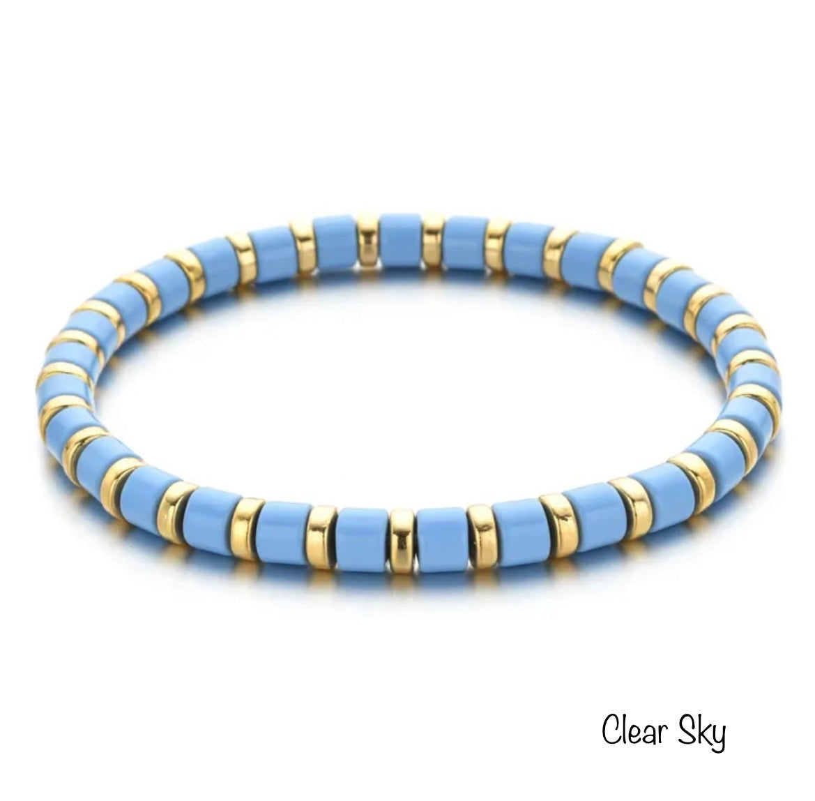 Enamel Beaded Charm Bar Bracelets - Charm Bar Styling