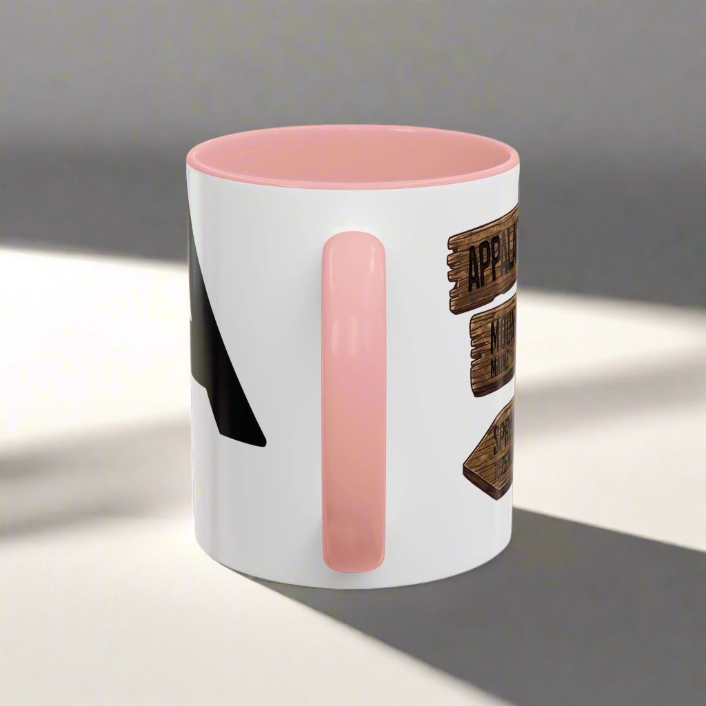 Appalachian Trail Accent Mug AT Mileage Sign