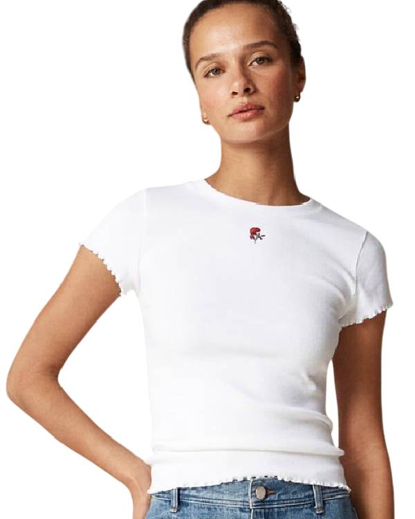 The Today Show Savannah Guthrie White Floral T-Shirt