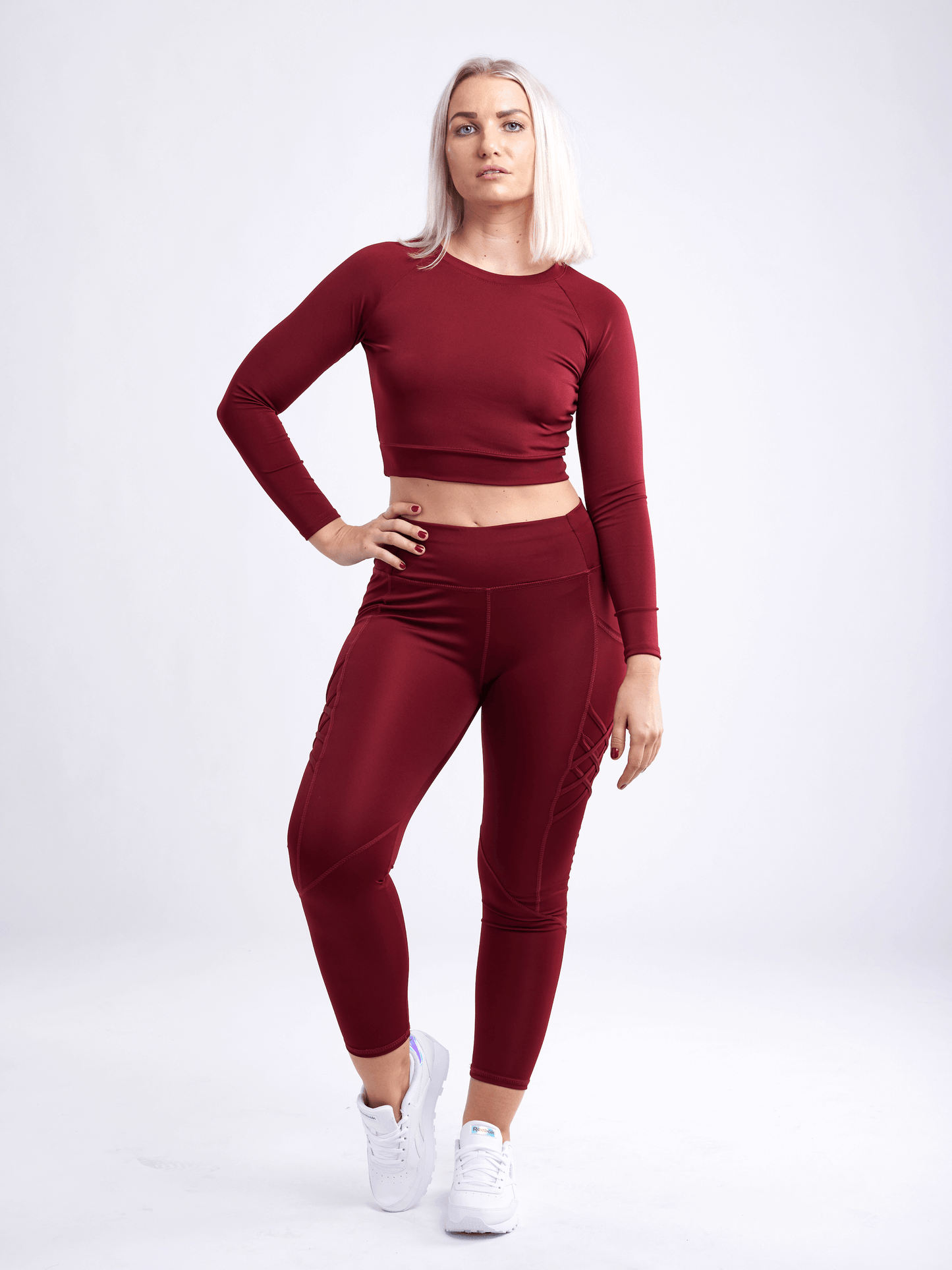 JupiterGear High-Waisted Criss-Cross Training Leggings with Hip Pockets