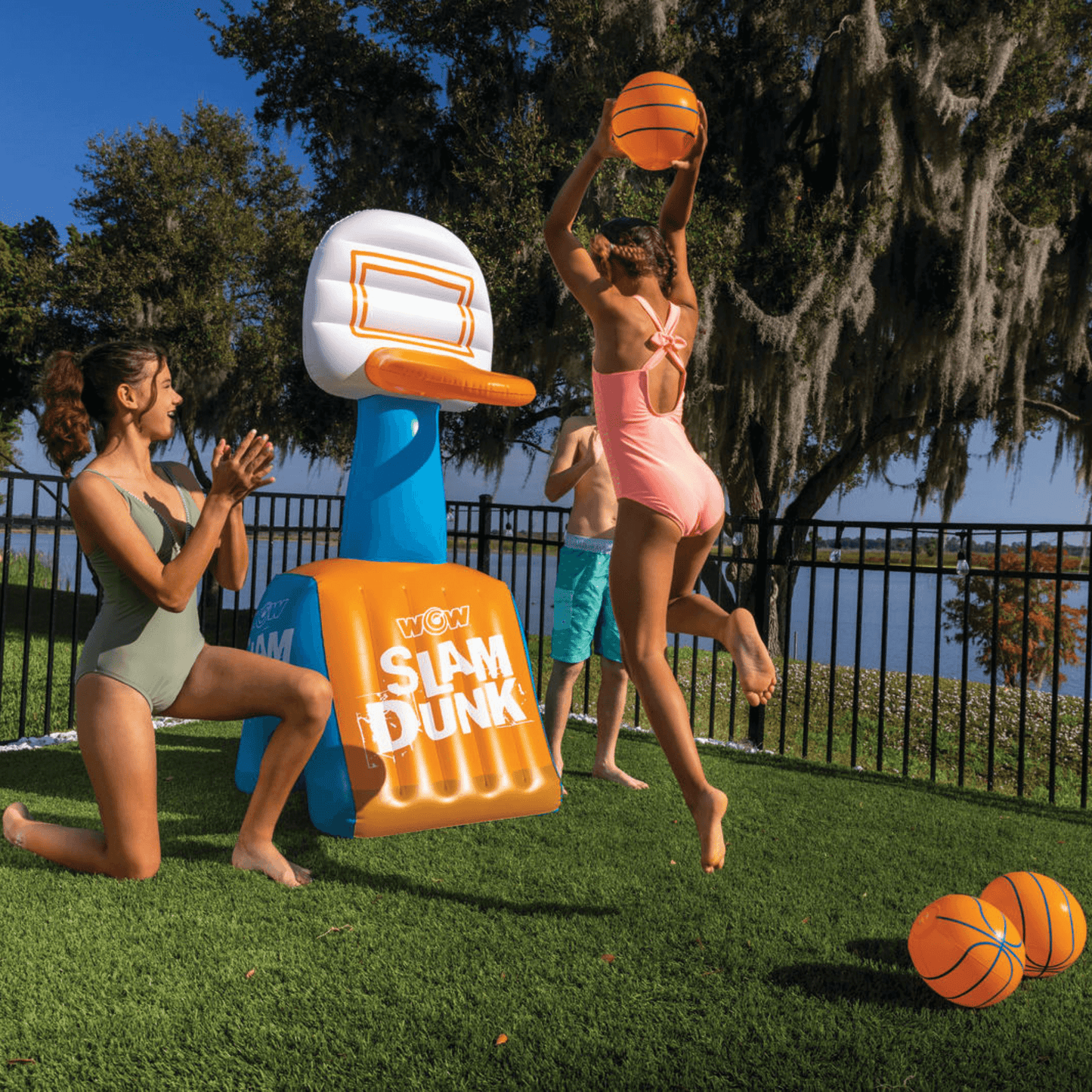 WOW Sports Slam Dunk Hoop and Basketballs