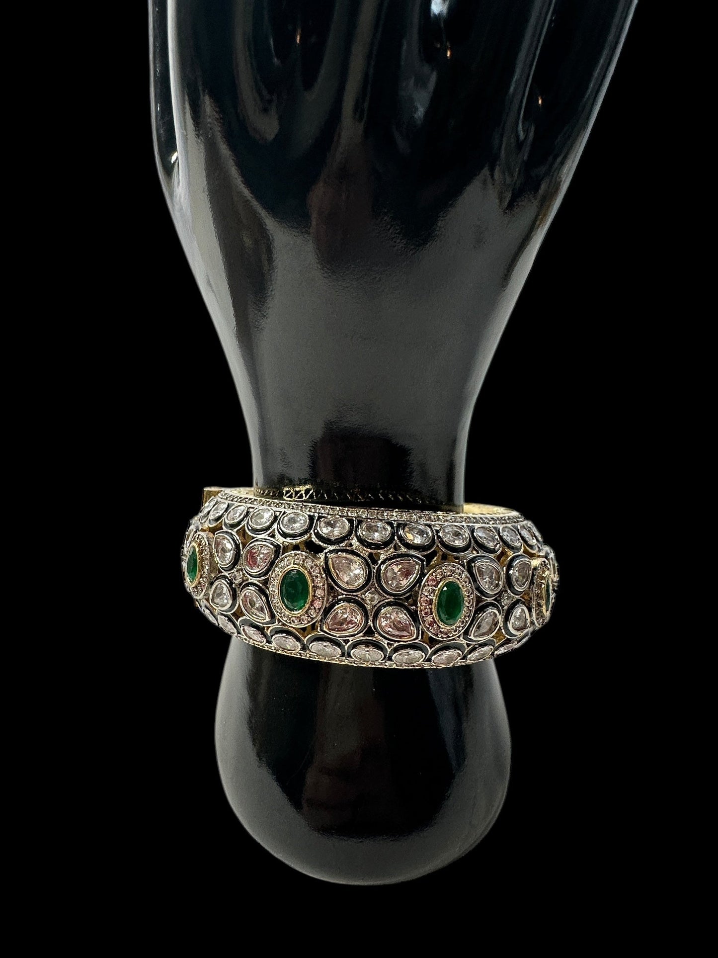 B400 High quality Victorian finish Polki bracelet - one size ( READY TO SHIP )