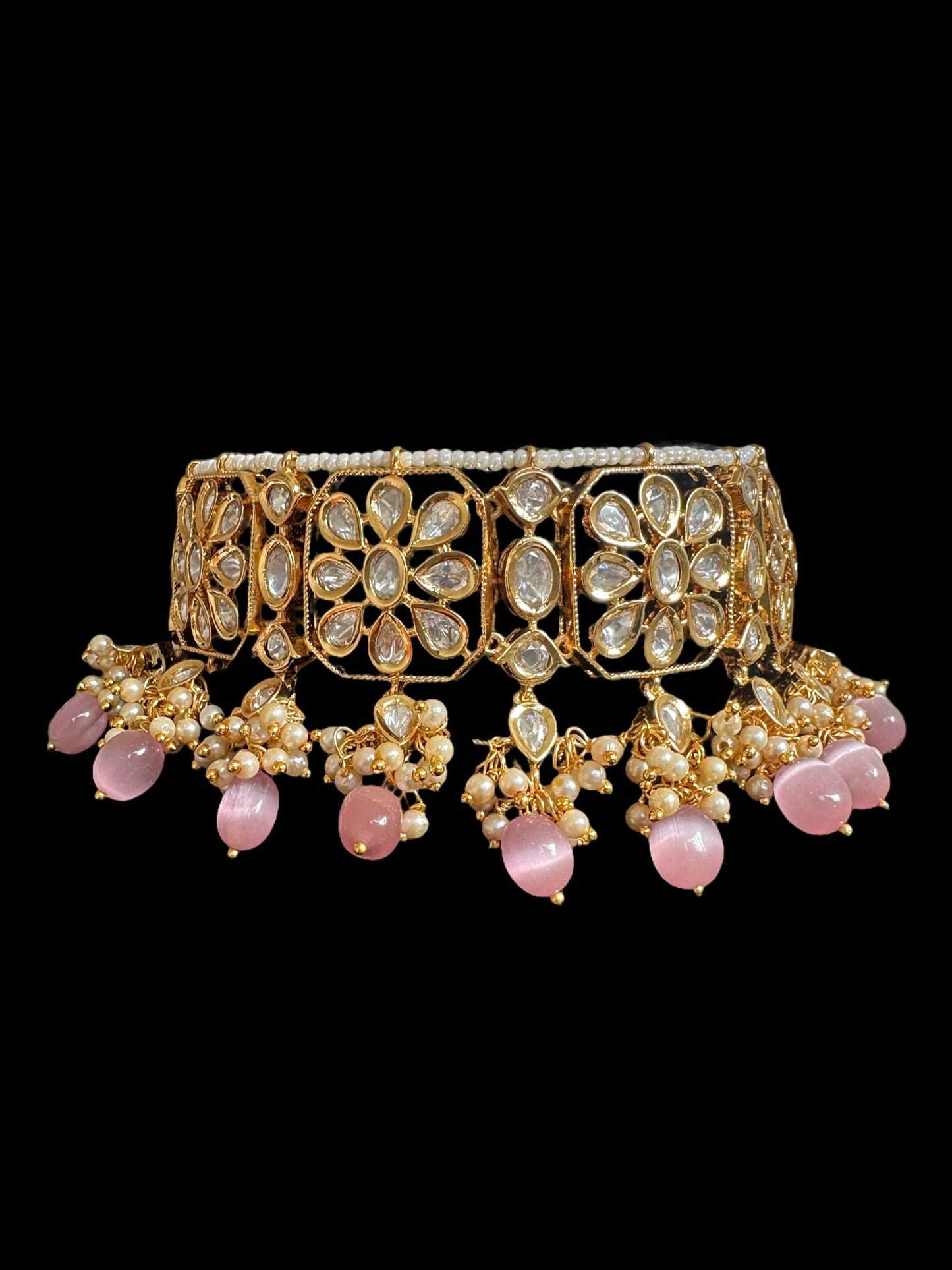 C320 Marina polki choker pink ( READY TO SHIP )
