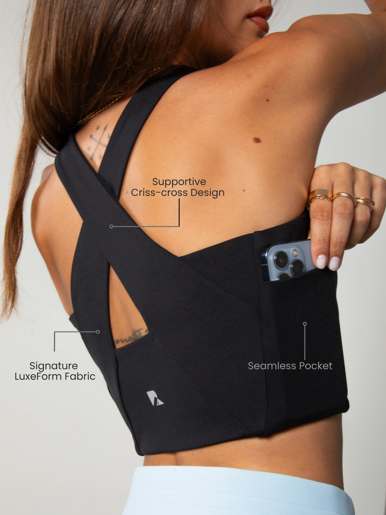 LuxeForm Functional Tank Black
