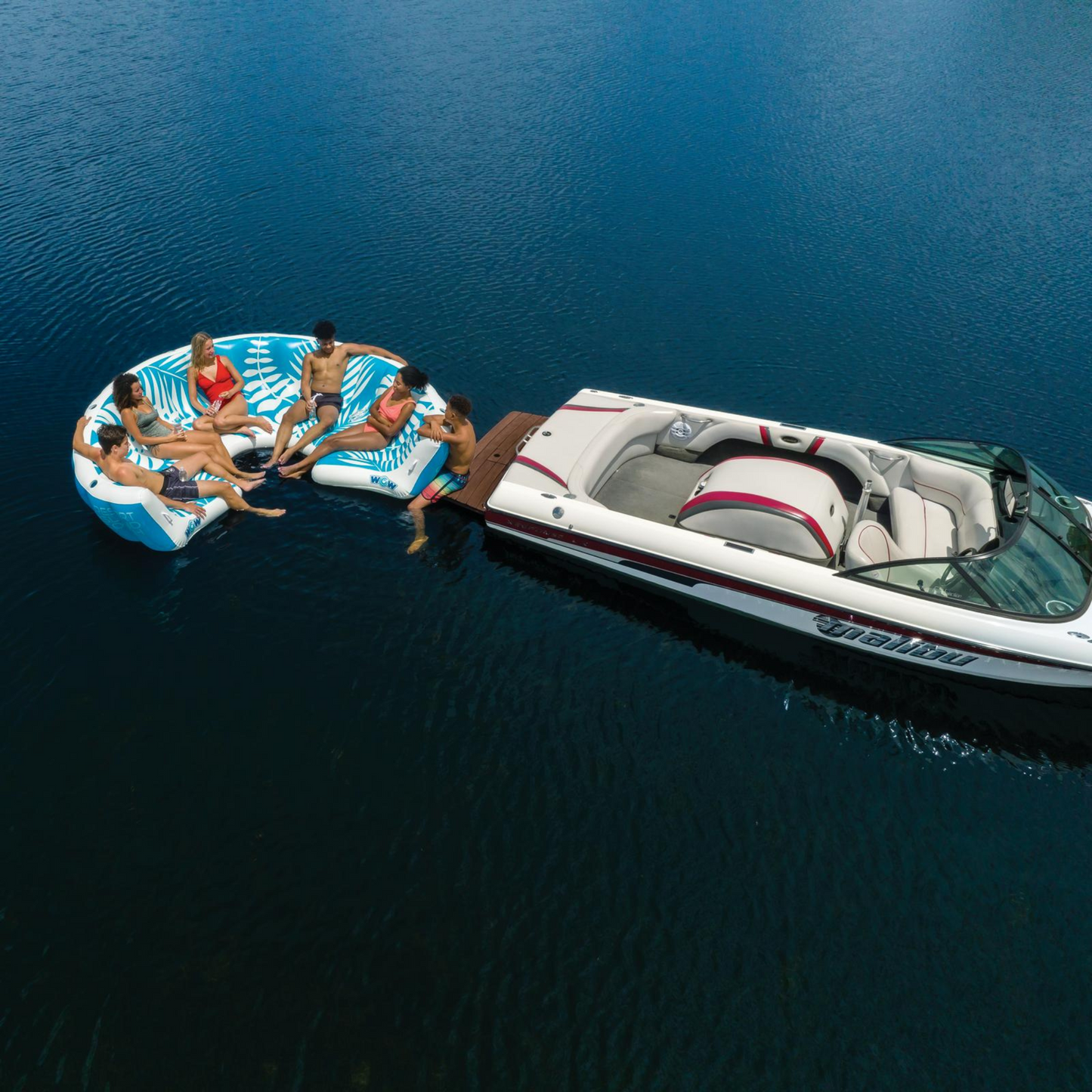 WOW Sports Inflatable Lounging Resort Island for 6-8 People