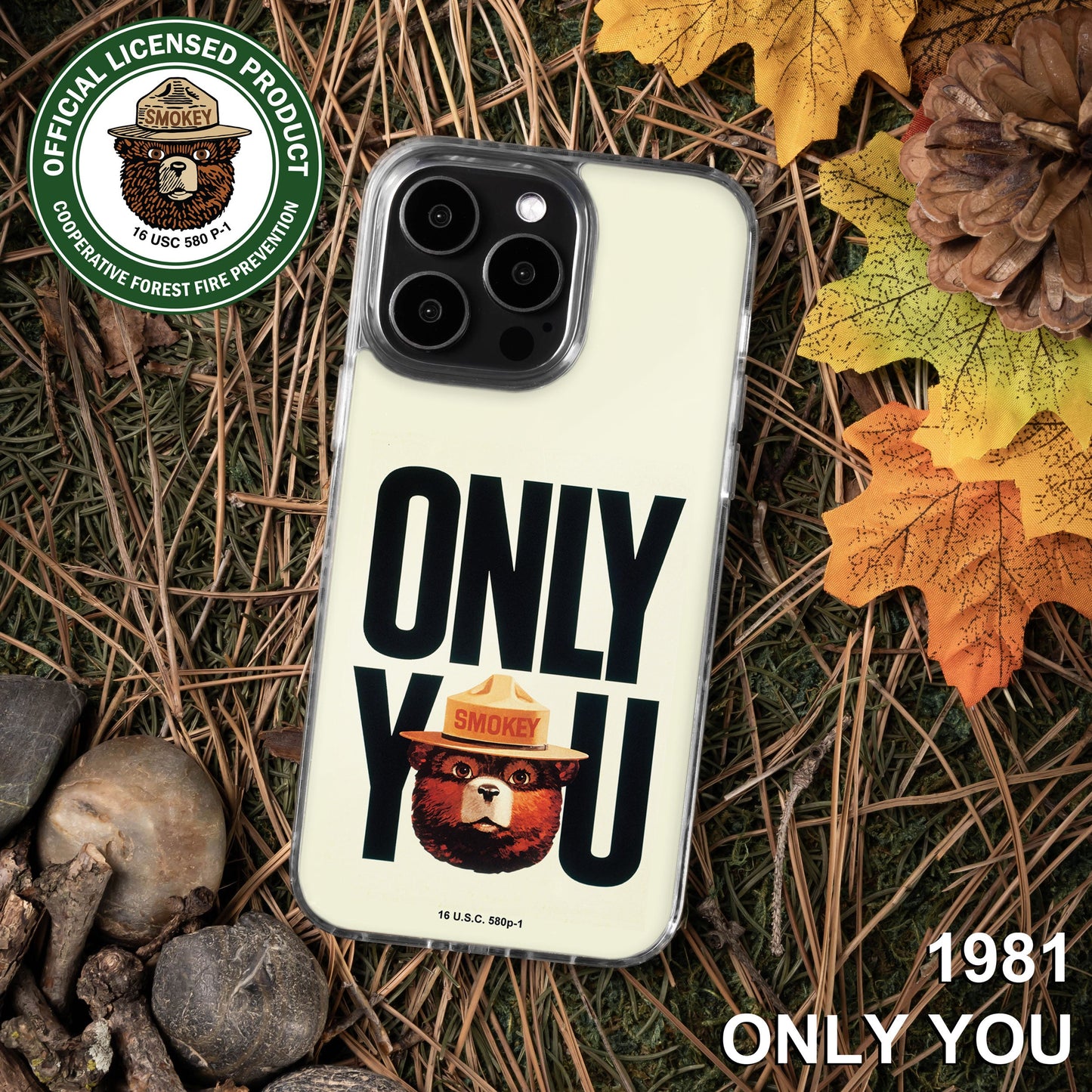 Smokey Bear Classic HD Apple iPhone 14 Series Mag-Safe Phone Case