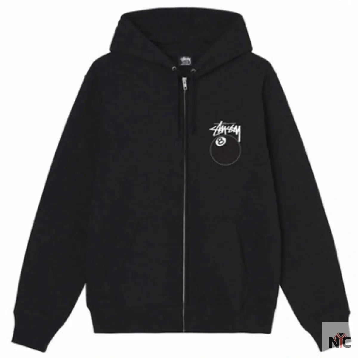8 Ball Zip Black Hoodie