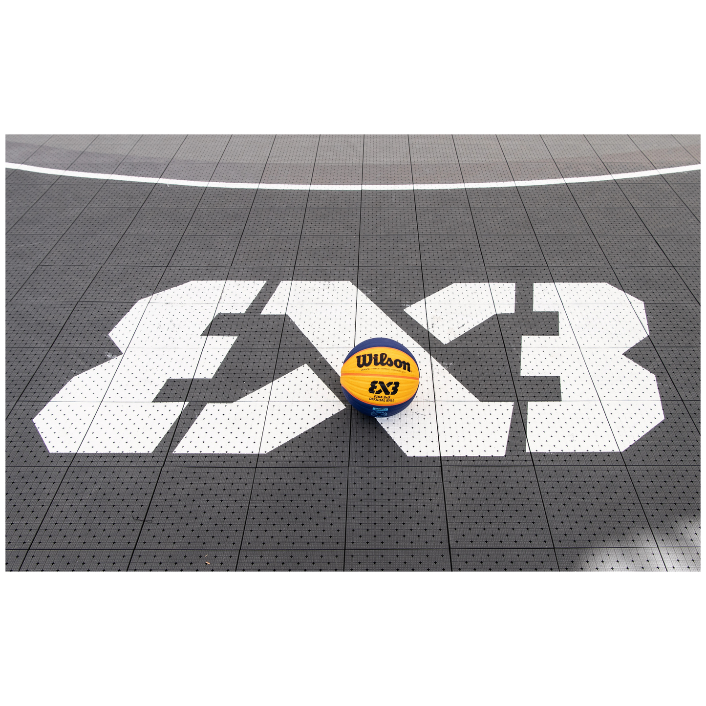 USA Enlio Official Olympic 3X3 Basketball Court – FIBA Certified – 25' x 54' Large Training Court
