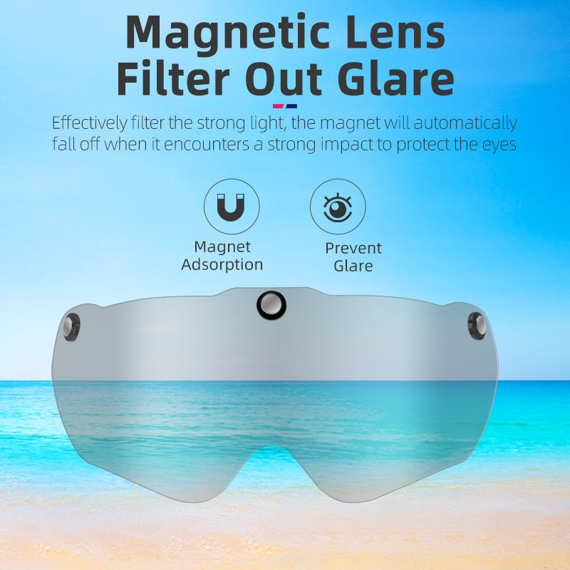 ROCKBROS Ultralight Magnetic Goggles Cycling Helmet