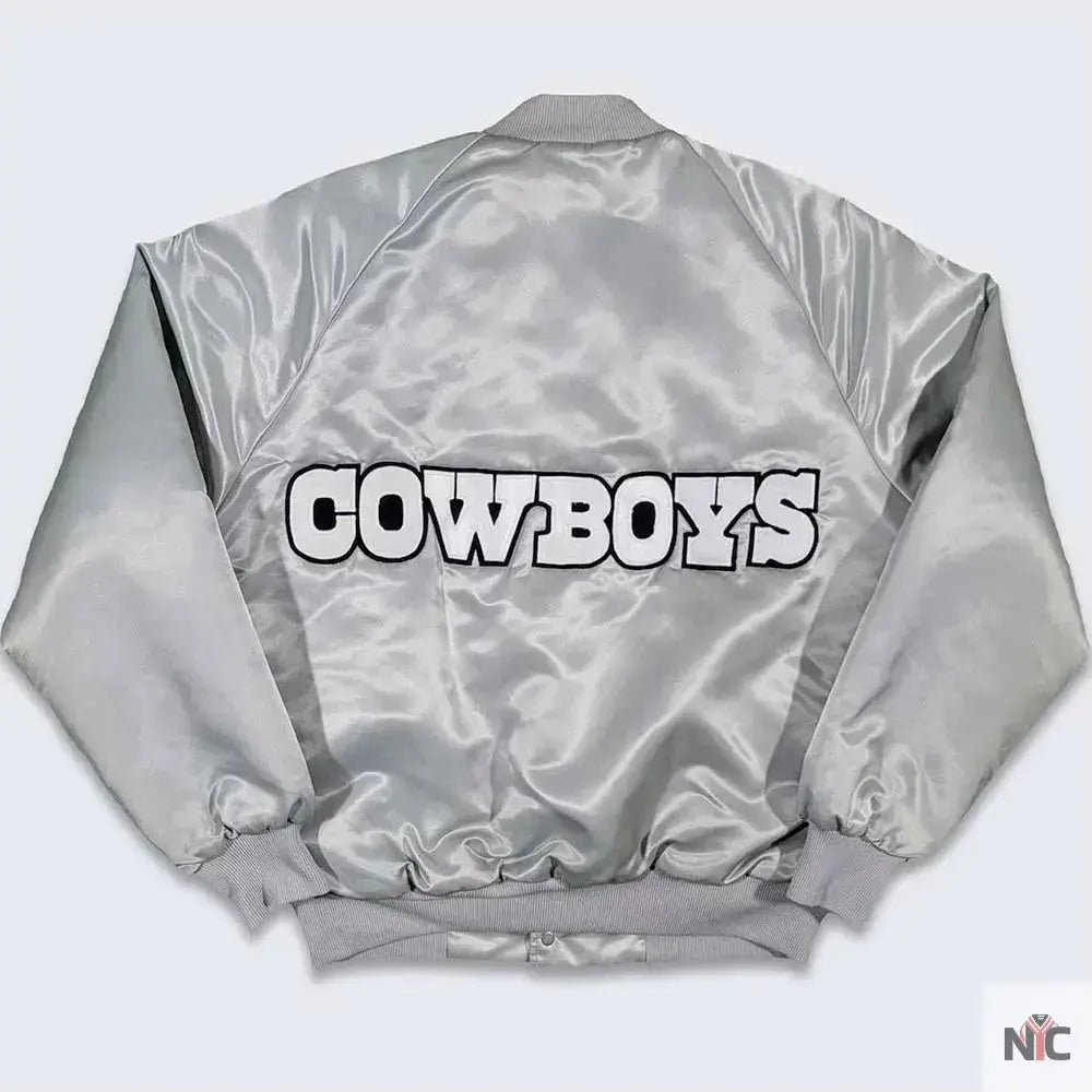 80’s Dallas Cowboys Silver Bomber Jacket