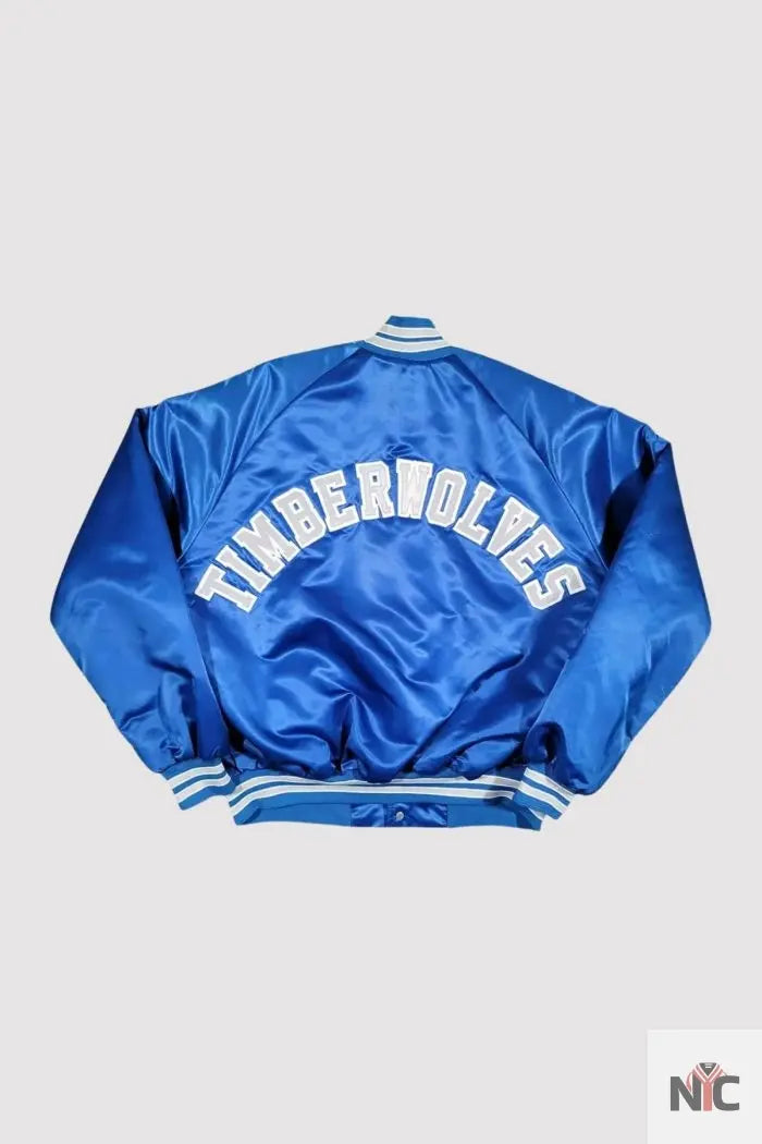 80’s Minnesota Timberwolves Blue Varsity Jacket