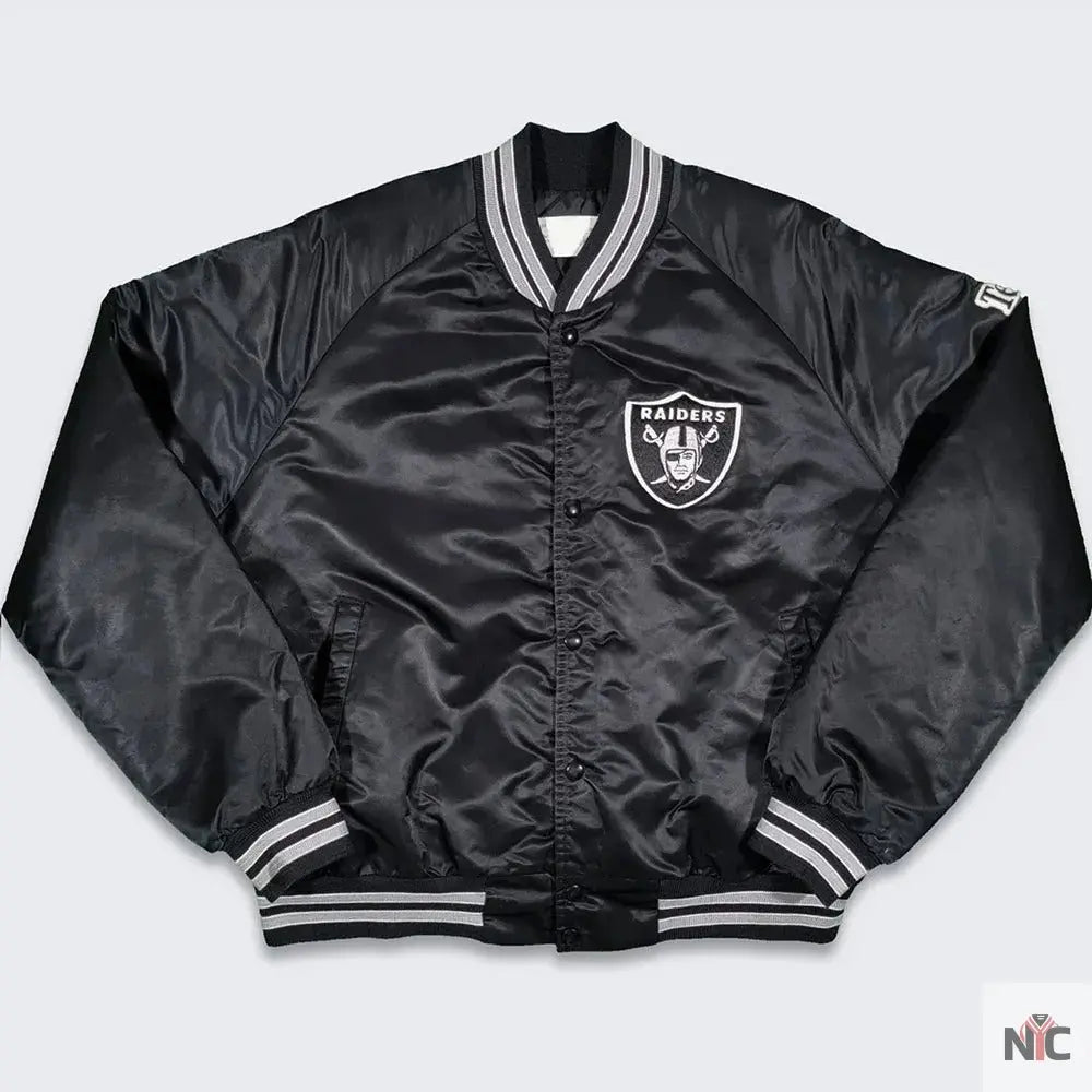 80s Los Angeles Raiders Bomber Varsity Jacket