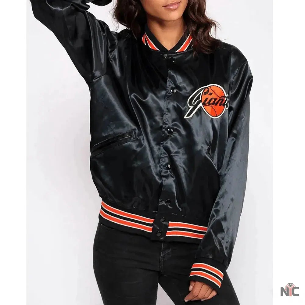 80s San Francisco Giants Bomber Satin Jacket