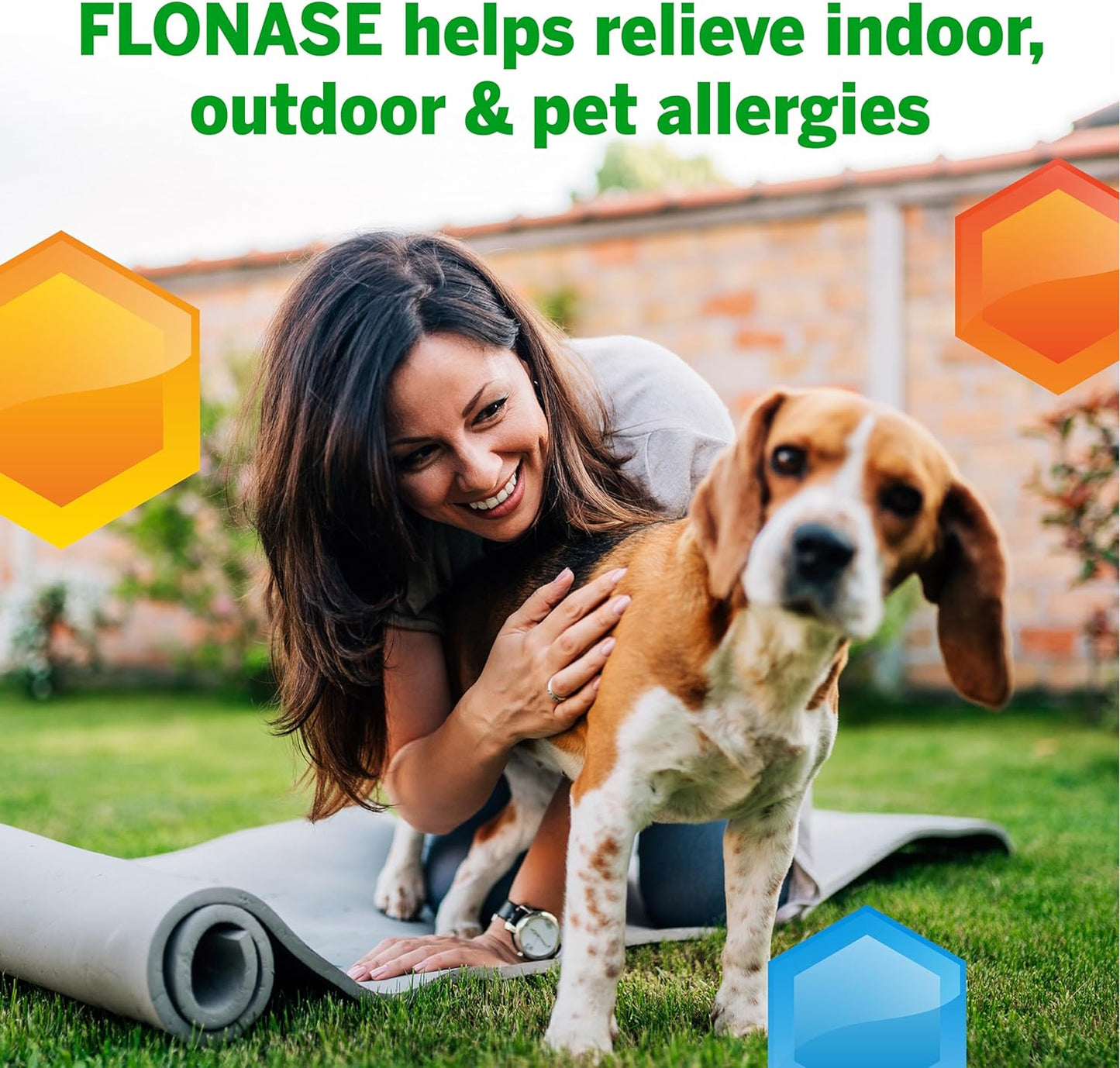 Flonase Allergy Relief Nasal Spray, 24 Hour Non Drowsy Allergy Medicine, Metered Nasal Spray - 144 Sprays (Pack of 2)