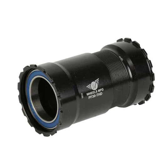 wheels manufacturing pf30 threaded abec3 steel bearing bottom bracket