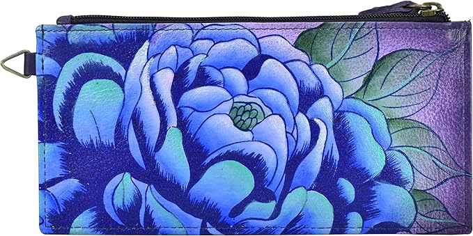 Anna by Anuschka Women's Hand Painted Genuine Leather Organizer Wallet