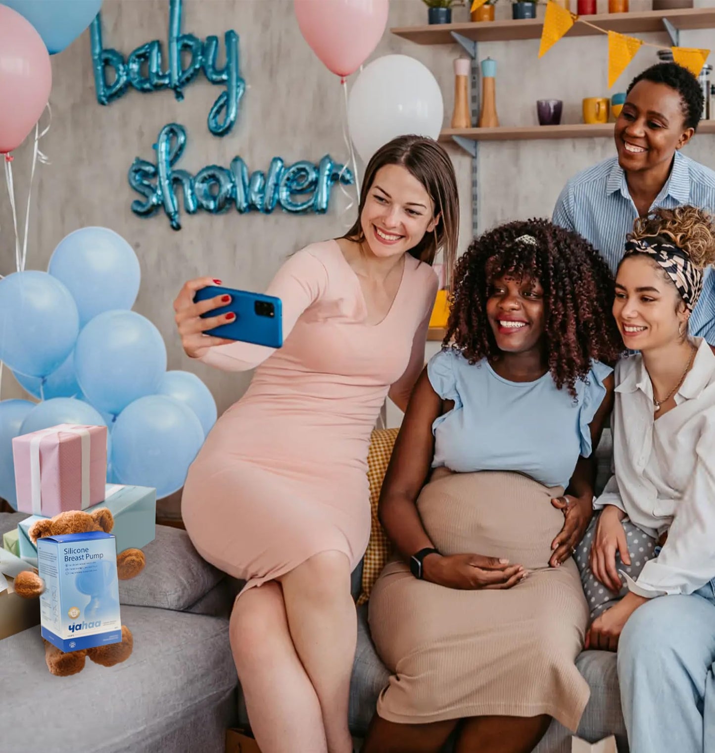 Manual Breast Pump for Breastfeeding Essentials, with Spill Free Valve,Clear,4oz