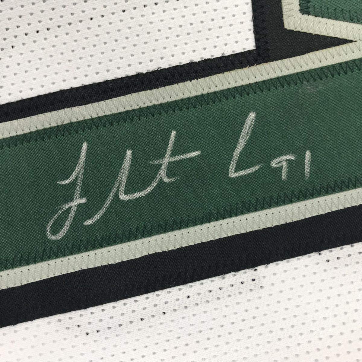 Framed Autographed/Signed Fletcher Cox 35x39 Philadelphia White Football Jersey JSA COA