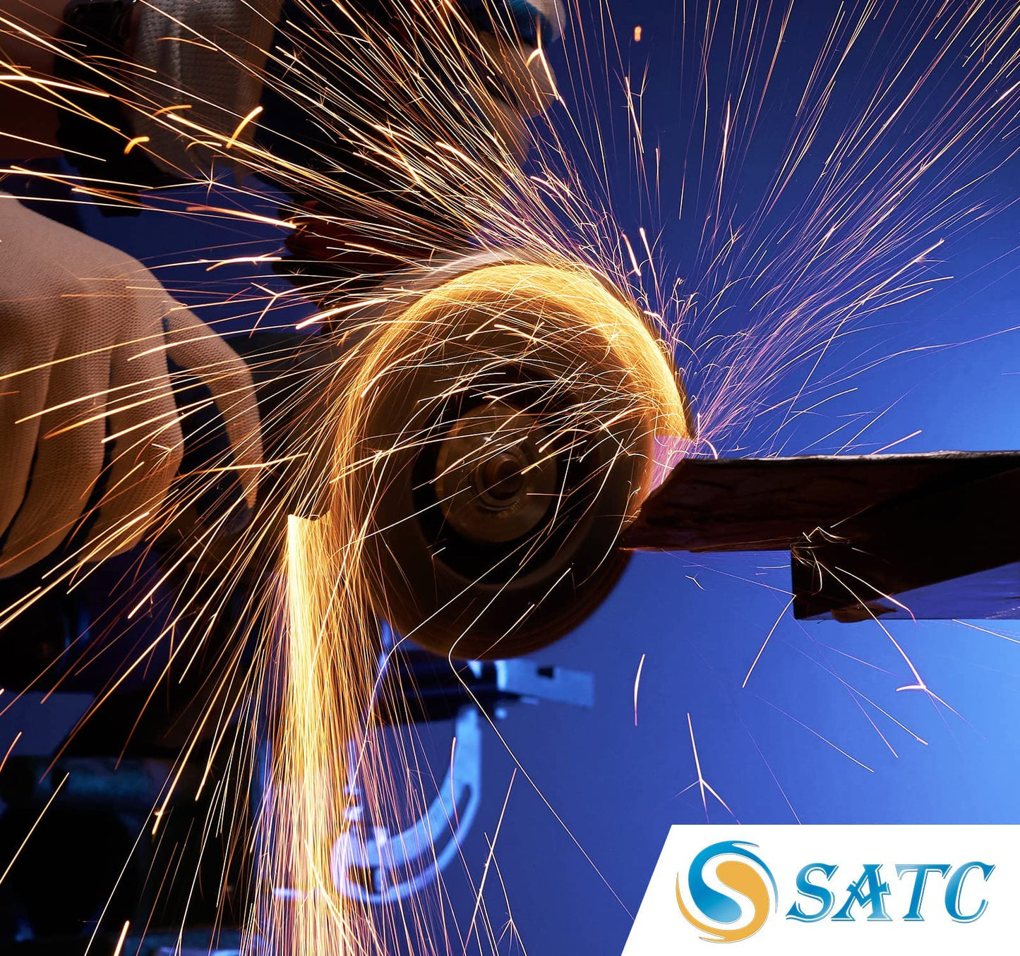 S SATC Flap Discs 4-1/2 Inch 40 Grit Zirconia Grinding Wheel Type 29 - 10 Pack