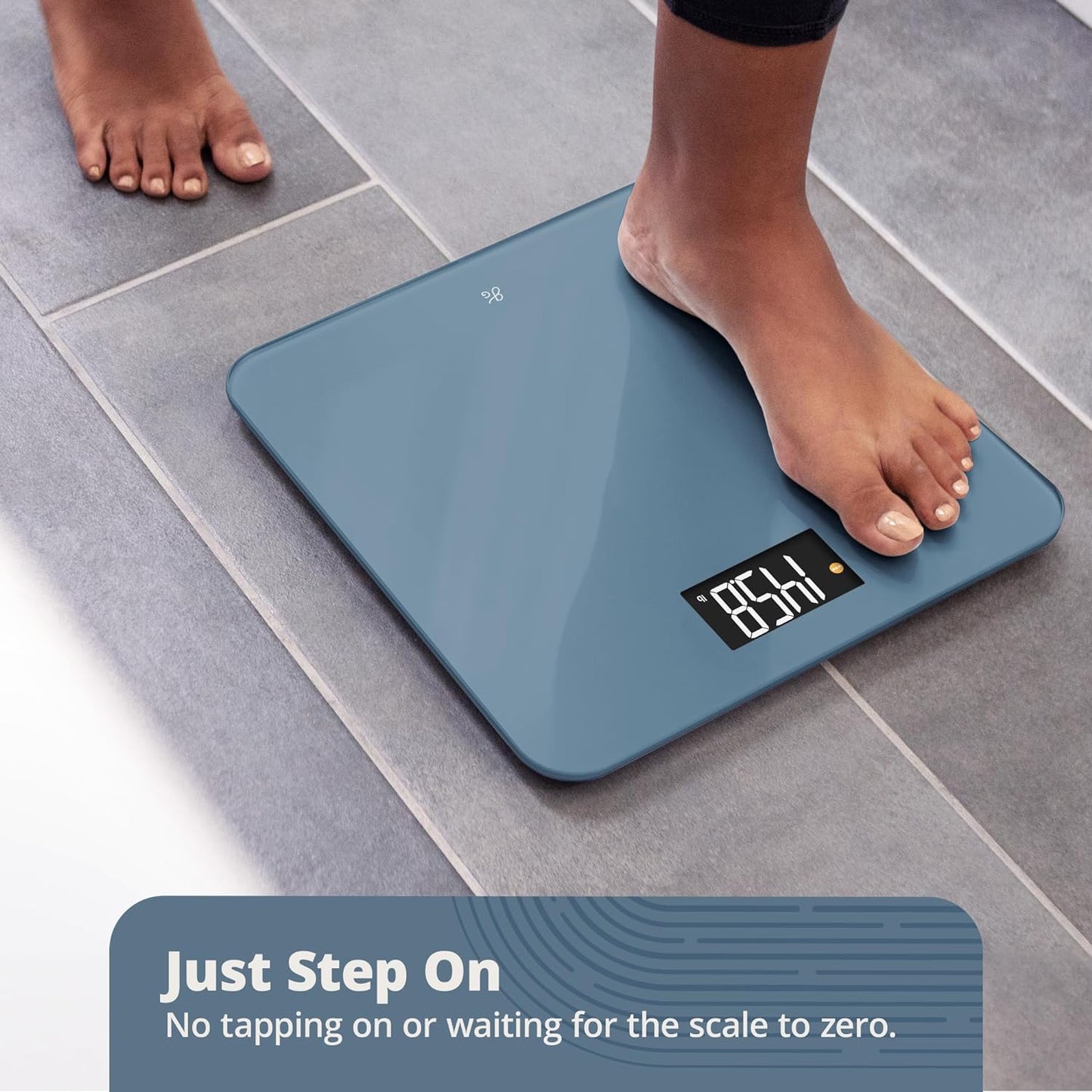Greater Goods AccuCheck Scale for Body Weight, Bathroom Scale, Designed in St Louis, Ash Grey