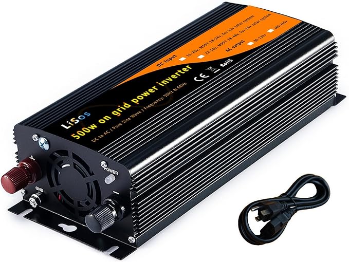 500w Solar Grid Tie Power Inverter Pure Sine Wave DC11-28v to AC90-130v V1