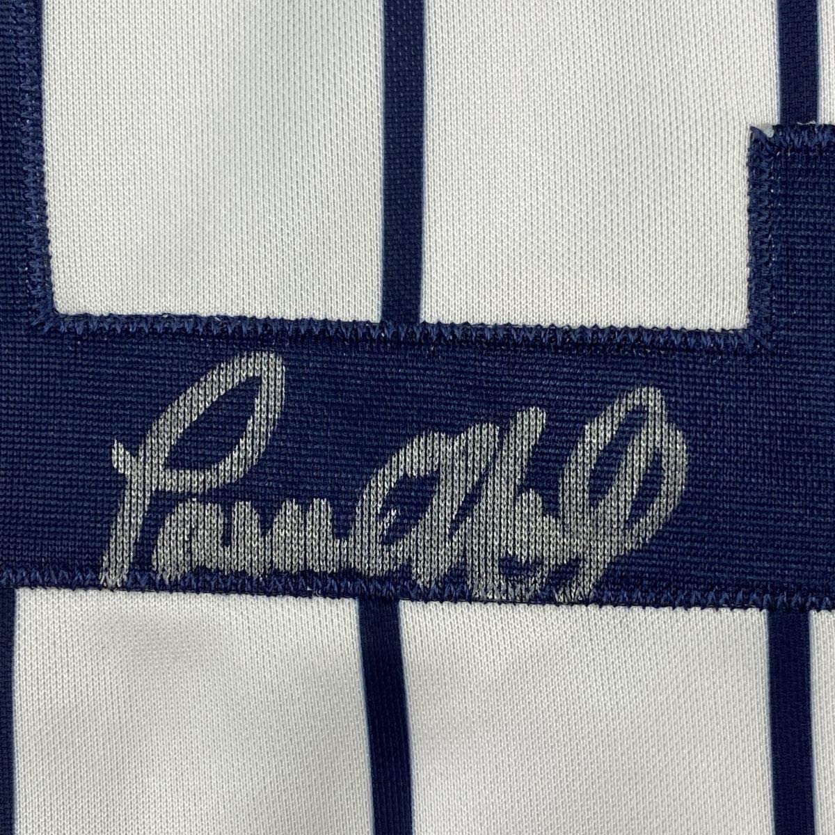 Framed Autographed/Signed Paul O'Neill 35x39 New York Pinstripe Baseball Jersey JSA COA