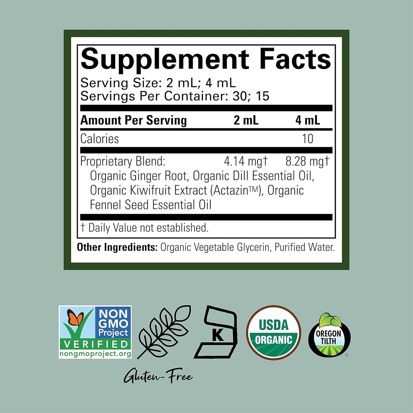 CHILDLIFE ESSENTIALS Organic Gripe Water - Soothes Occasional Stomach Discomfort Associated with Colic, Teething, & Hiccups in Infants & Children, Gluten-Free, Allergen Free, Non-GMO - 2 Fl Oz Bottle