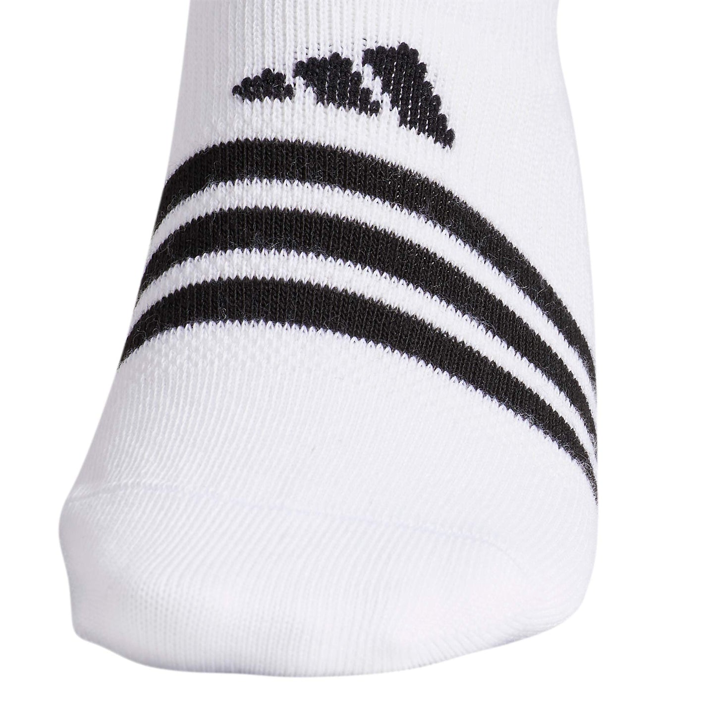 adidas Women's Superlite Super No Show Socks (6-pair), White/Cool Light Heather/Black, Medium