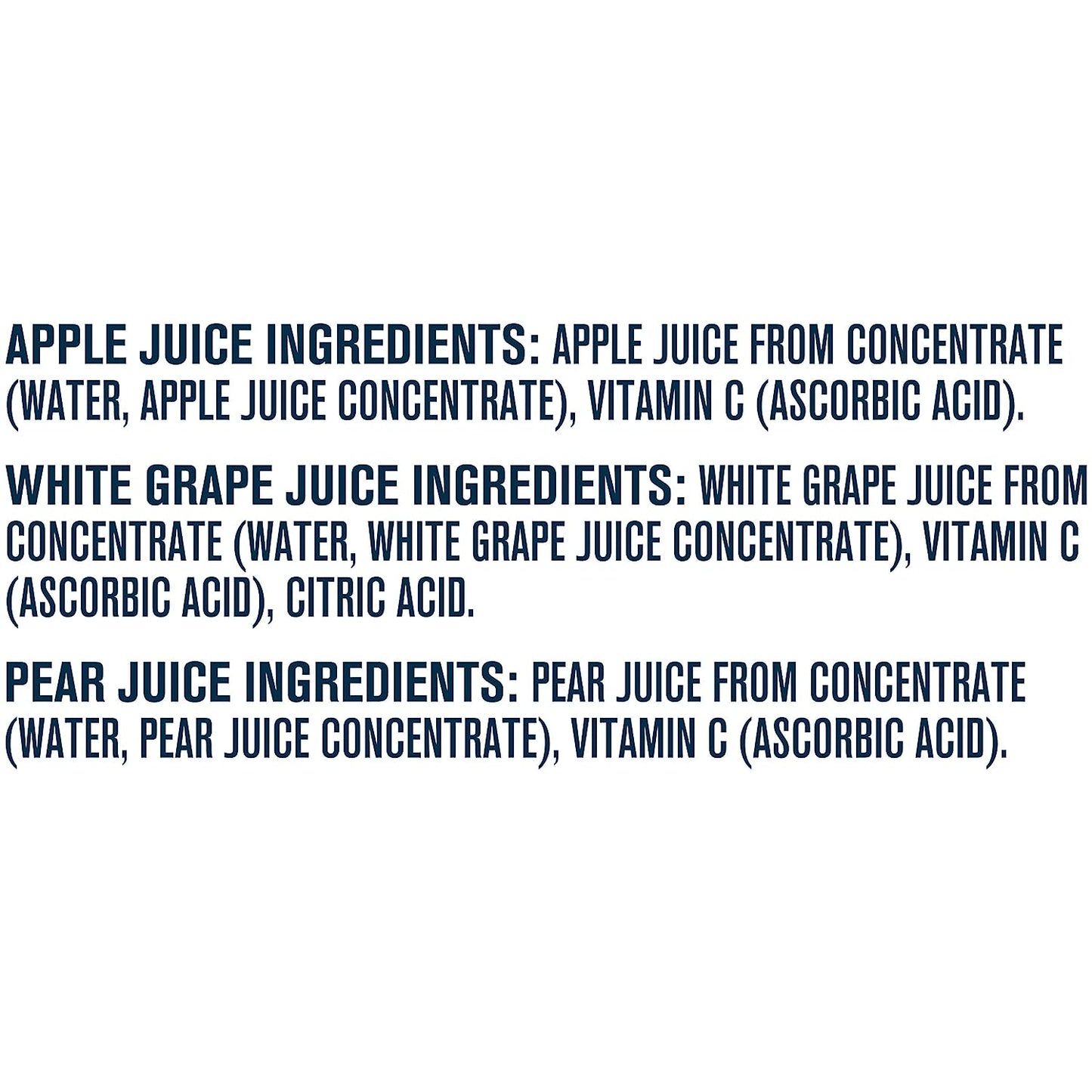 Gerber Fruit Juice Variety Pack (2 Apple, 1 Pear, 1 White Grape), (Pack of 6)