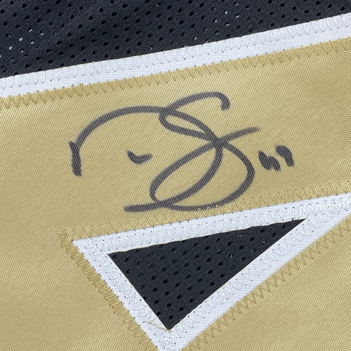 Framed Autographed/Signed Darren Sproles 35x39 New Orleans Black Football Jersey JSA COA