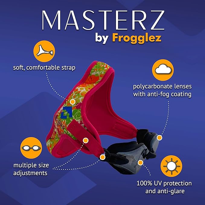 Black Masterz by Frogglez Adult/Teen Swim Goggles
