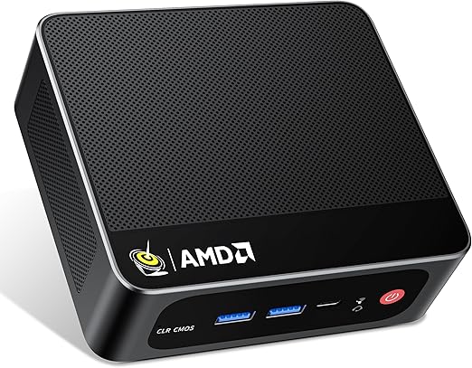 Beelink Mini PC AMD Ryzen 7 5800H Up to 4.4GHz 8C/16T, SER5 16GB RAM 1TB SSD Graphics 8core 2000 MHz, M.2 SSD NVME 2280 Mini Computer WiFi 6/BT5.2/HDMI/DP/USB3.2, Gaming/Office