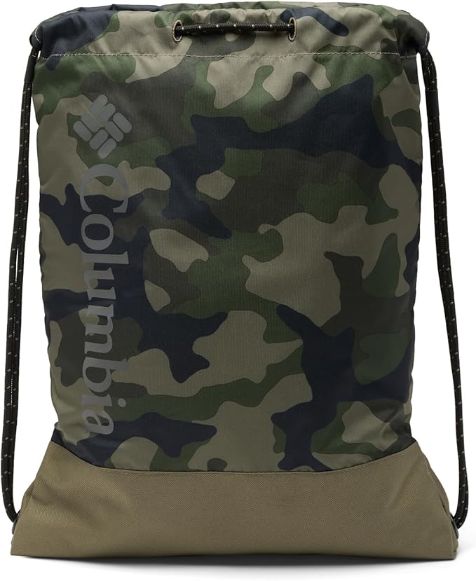 Columbia Unisex Zigzag Drawstring Pack, Stone Green Mod Camo/Stone Green, One Size