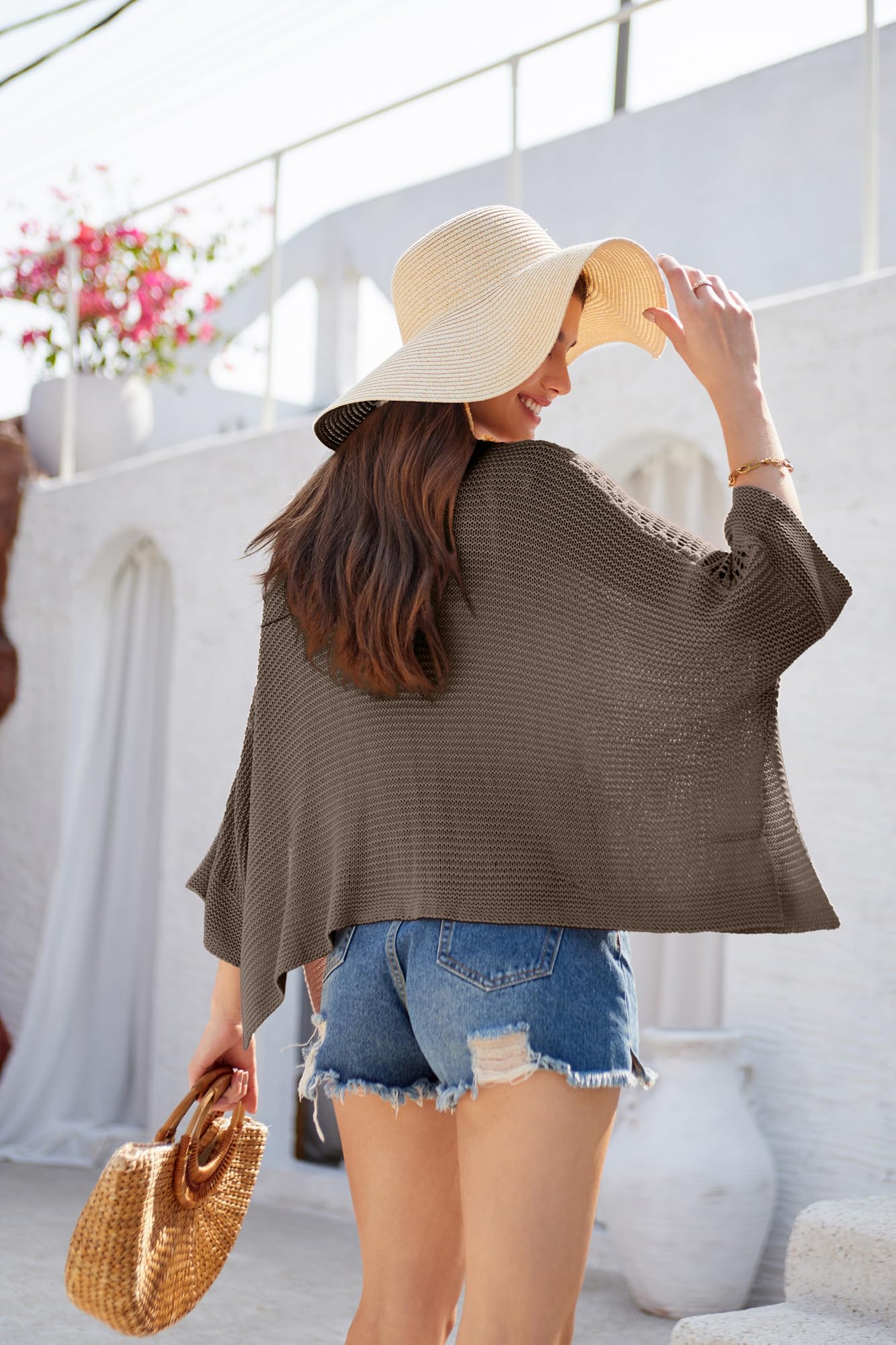 GRACE KARIN Womens Cardigan Sweaters 2024 Fashion Cardigan Sweater Lightweight Open Front Long Casual Kimonos Outfits with Pockets Camel M