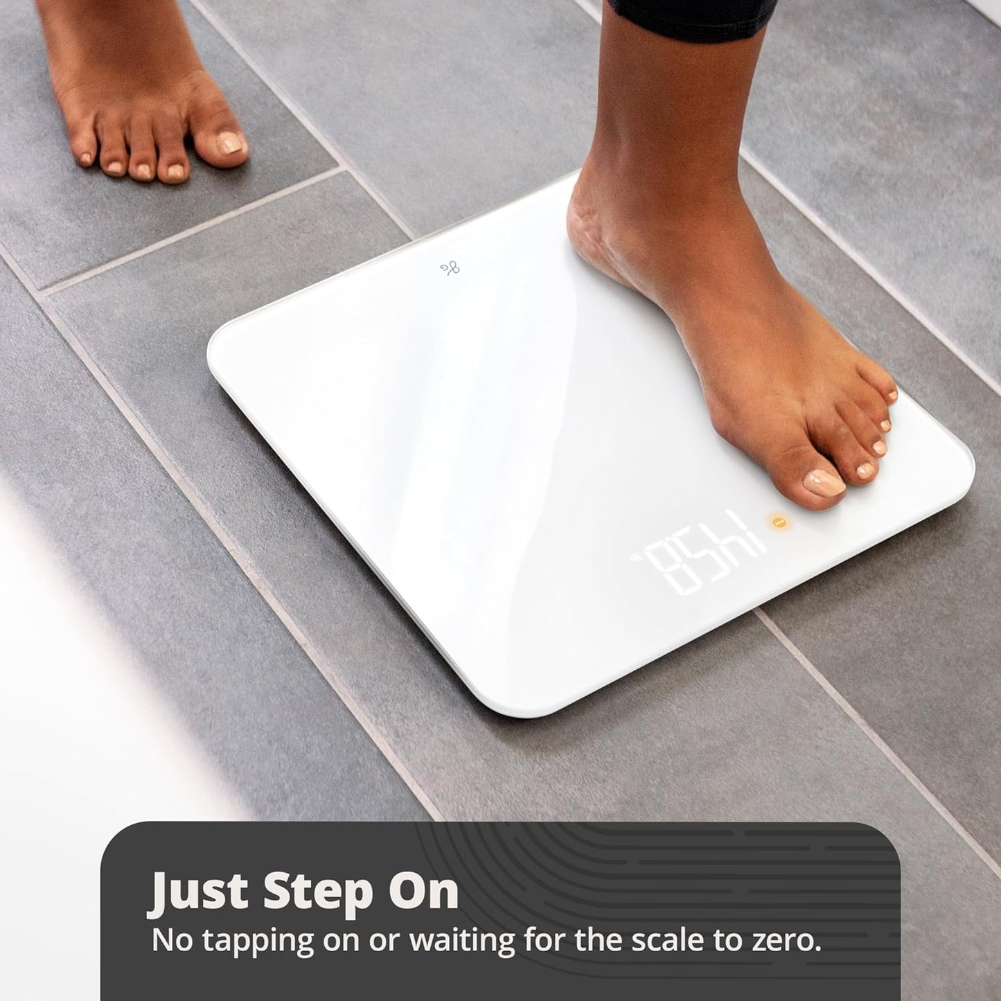 Greater Goods AccuCheck Scale for Body Weight, Bathroom Scale, Designed in St Louis, Ash Grey