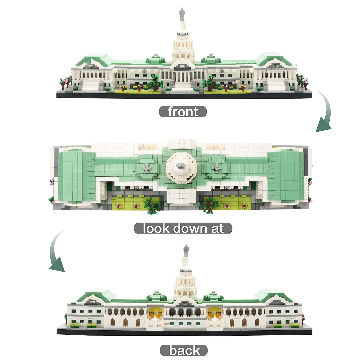 KLMEi Micro Mini Blocks United States Capitol Famous Building (14+) 3630 PCS