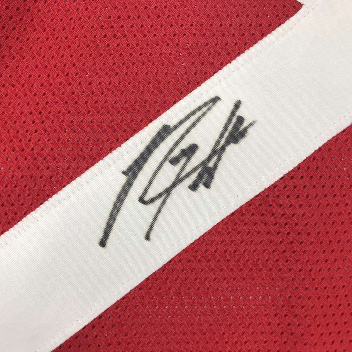 Framed Autographed/Signed Rodney Hampton 35x39 Georgia Red Stat College Football Jersey PSA/DNA COA