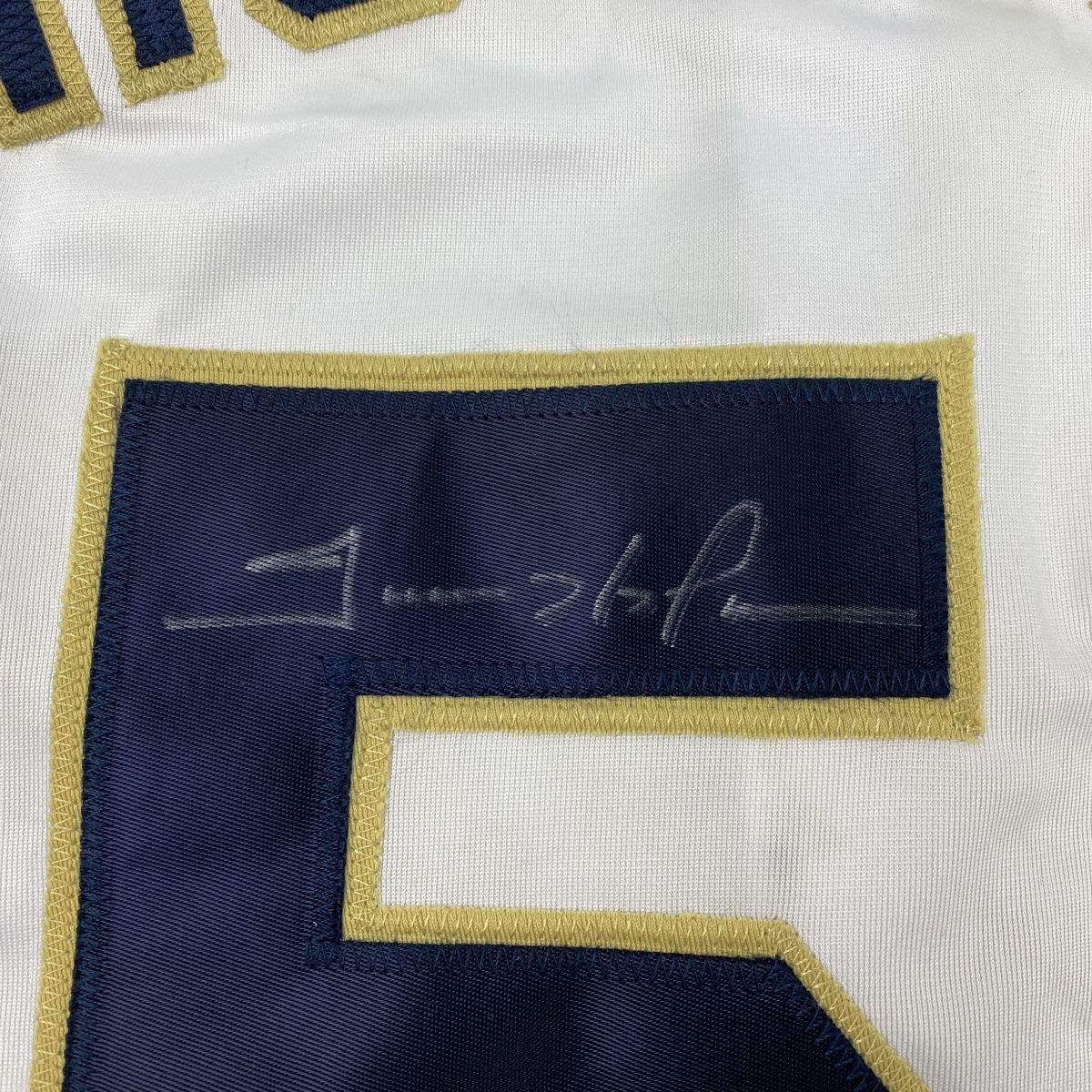 Autographed/Signed Trevor Hoffman San Diego White Baseball Jersey JSA COA