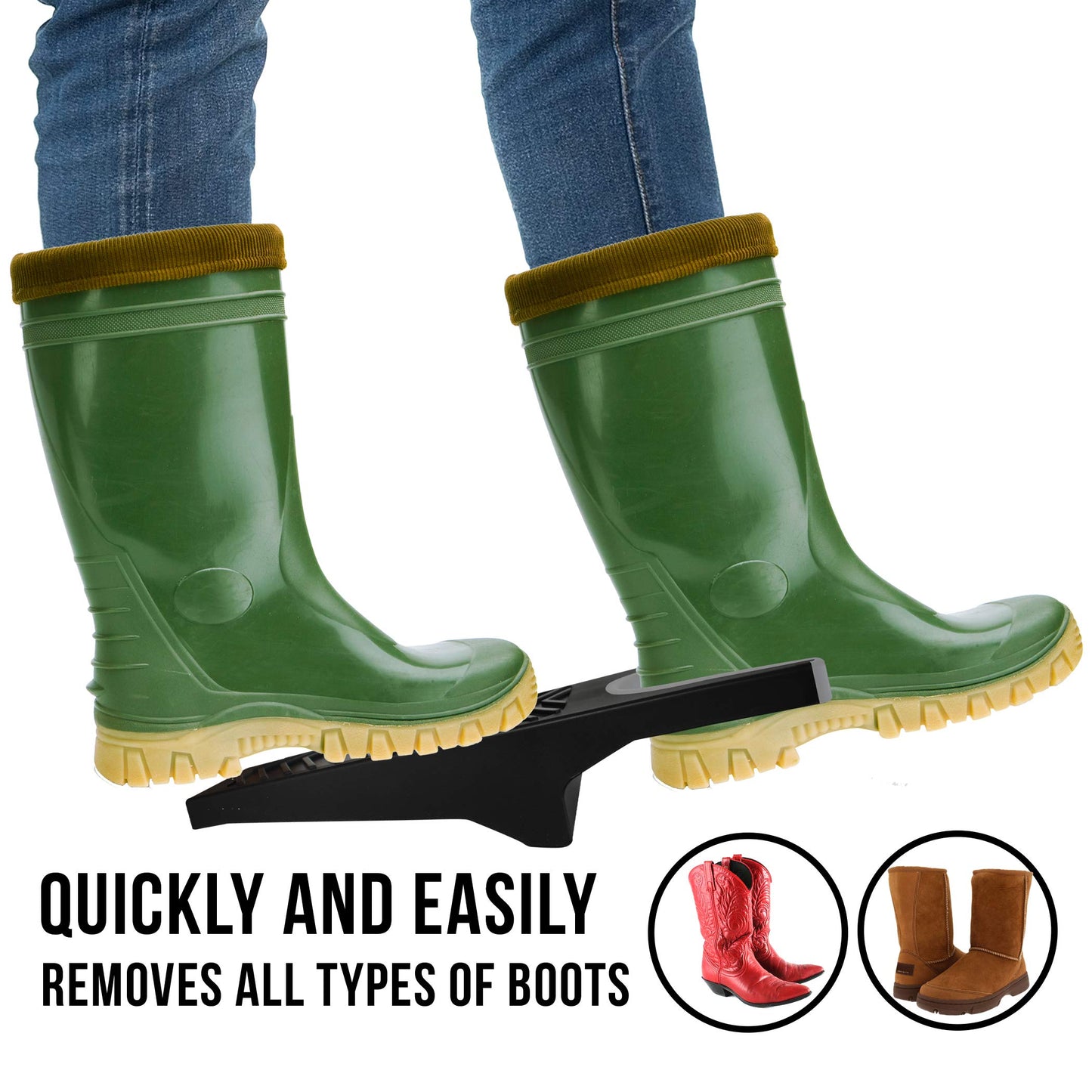 JobSite Premium Boot Puller - Rubber Grip Inlay - Shoe & Boot Remover (1 Unit)