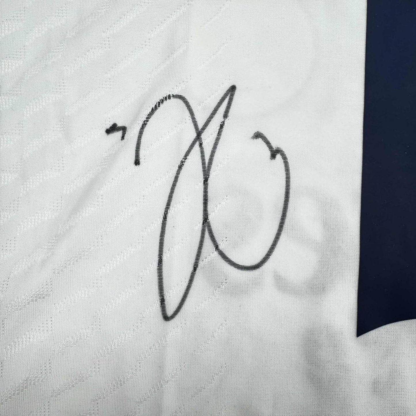 Framed Autographed/Signed Jude Bellingham 35x39 Real Madrid White Soccer Jersey Beckett BAS COA