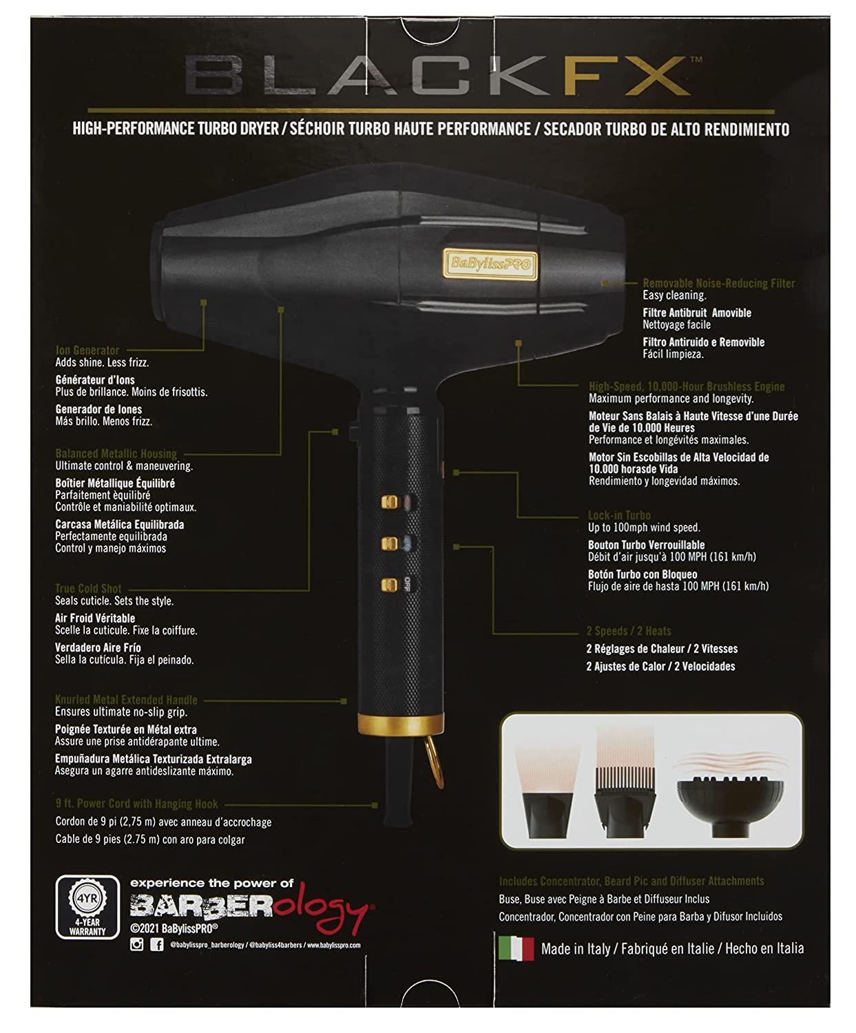 BaBylissPRO BLACKFX Metal Collection