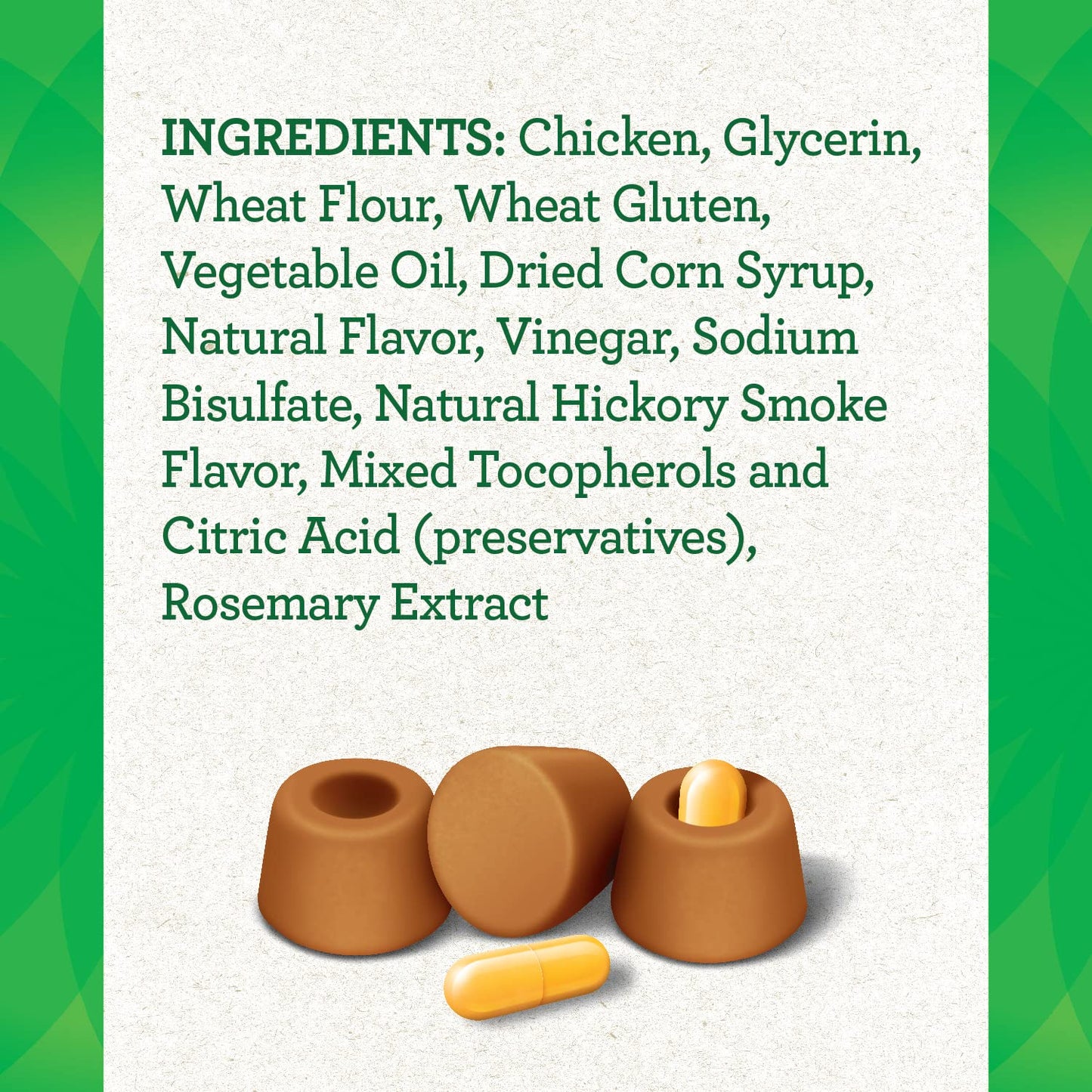 Greenies Pill Pockets Capsule Size Natural Soft Dog Treats, Chicken 7.9 oz. 30ct
