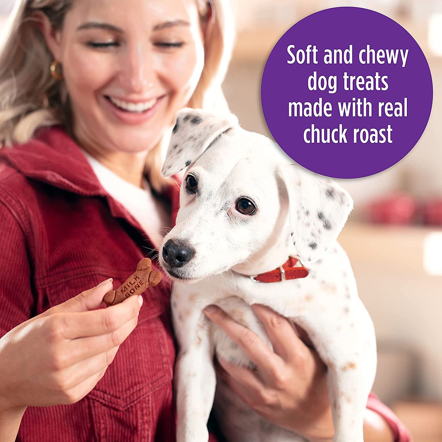 Milk-Bone Soft & Chewy Dog Treats, Beef & Filet Mignon Recipe, 25 Ounces