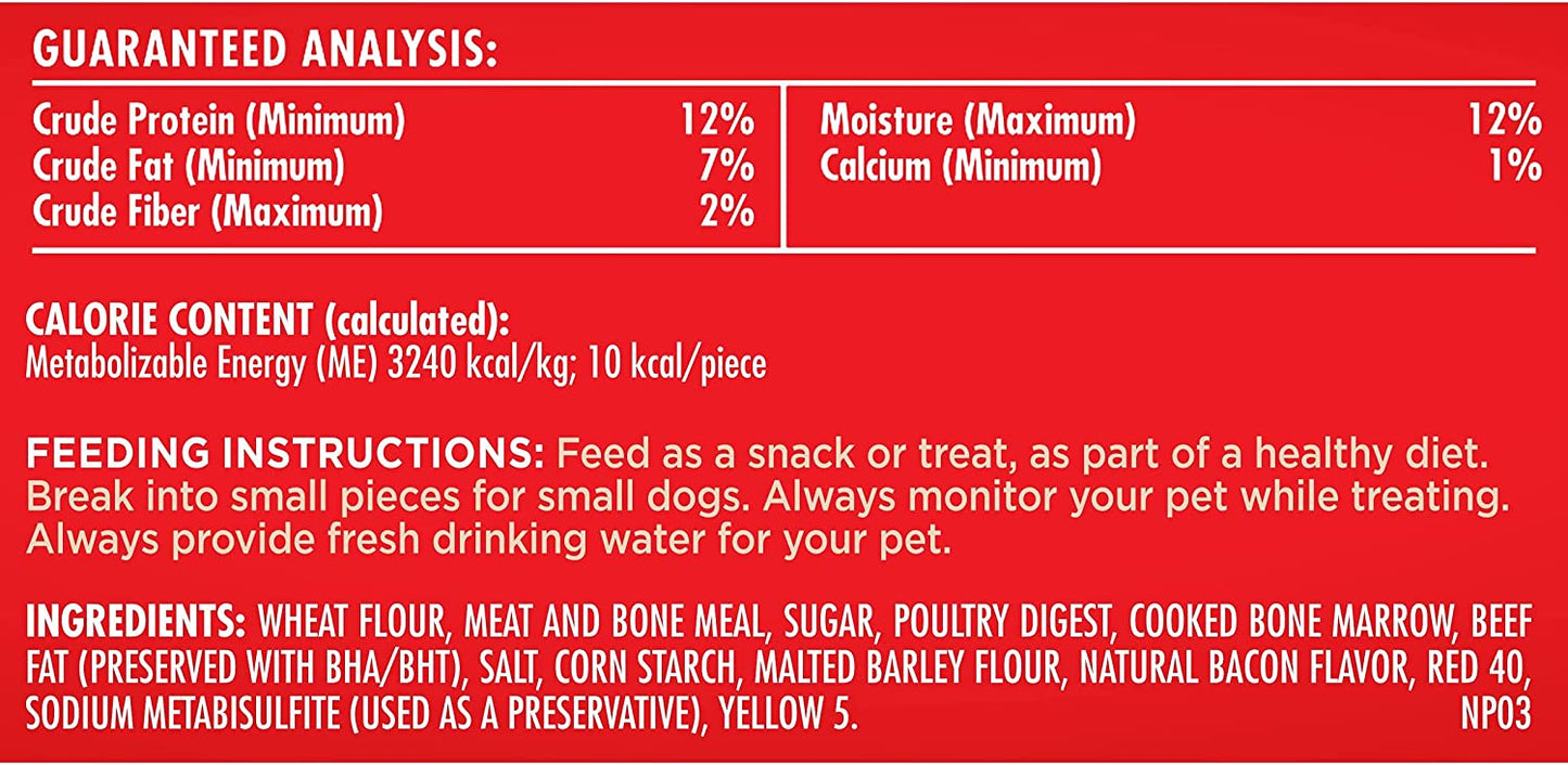 Milk-Bone MaroSnacks Dog Treats, Beef, 15 Ounce (Pack of 6)