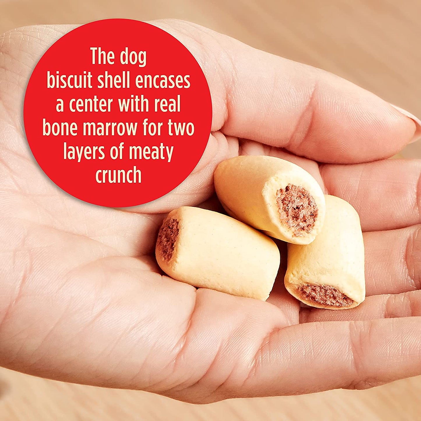 Milk-Bone MaroSnacks Dog Treats, Beef, 15 Ounce (Pack of 6)