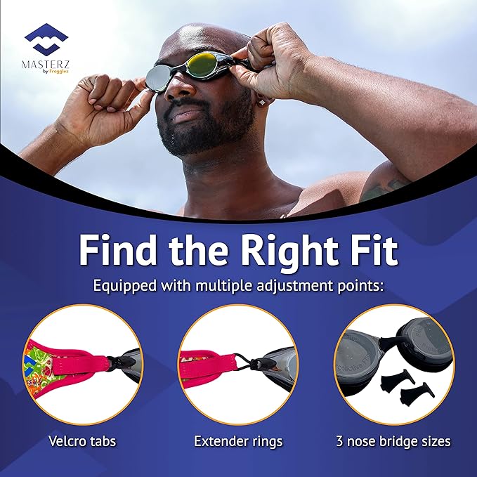 Black Masterz by Frogglez Adult/Teen Swim Goggles